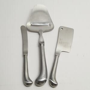 Oxford Hall Cheese Spreader Set 3pc Cleaver Slicer Butter Stainless Japan